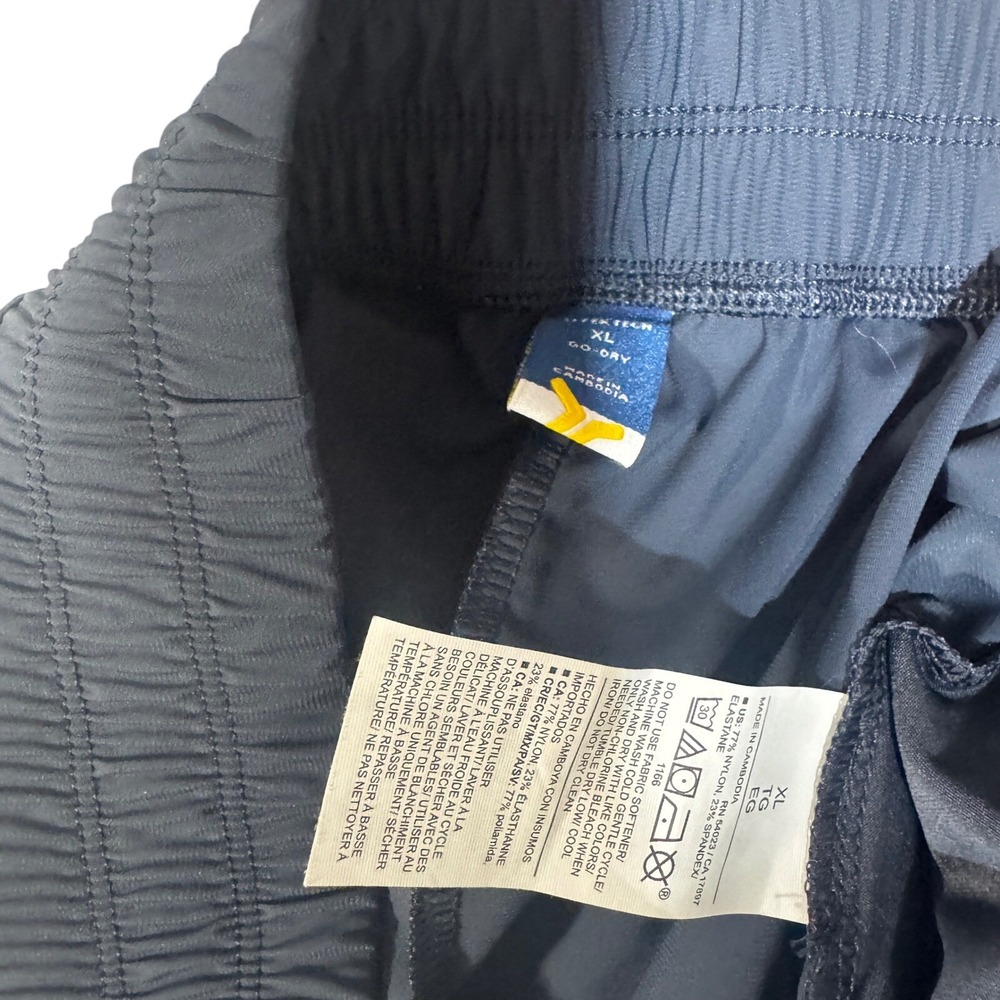 Old Navy Active SleekTech Go-Dry Pants XL Navy Blue Wide Leg Crop 1166 - Picture 6 of 7